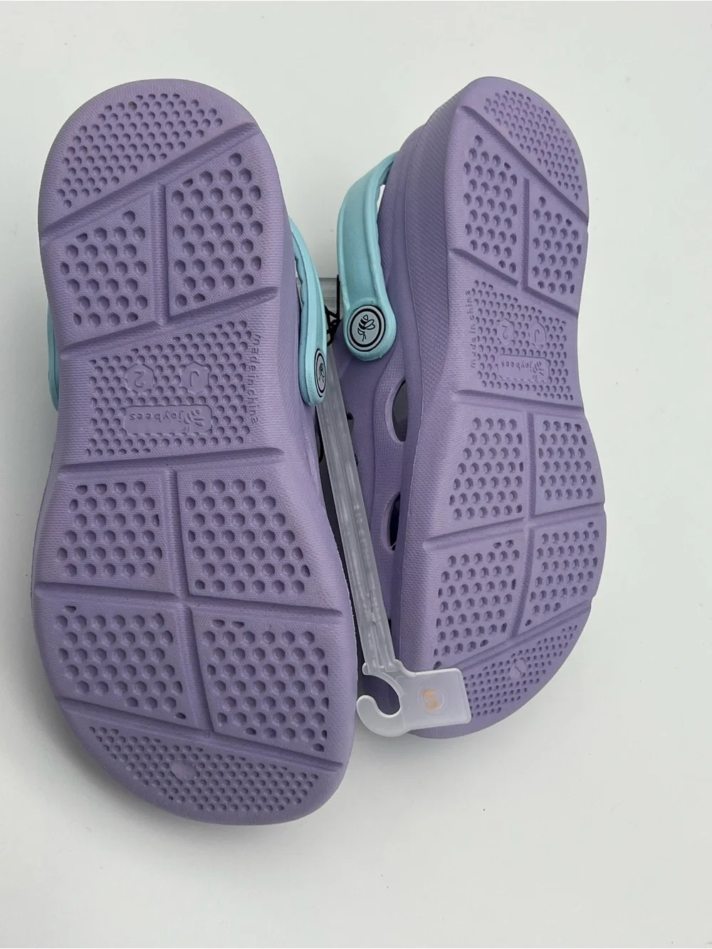 NWT Joybees Kids Size 3 Active Slip On Clog Girls Shoes Purple Blue Sandals